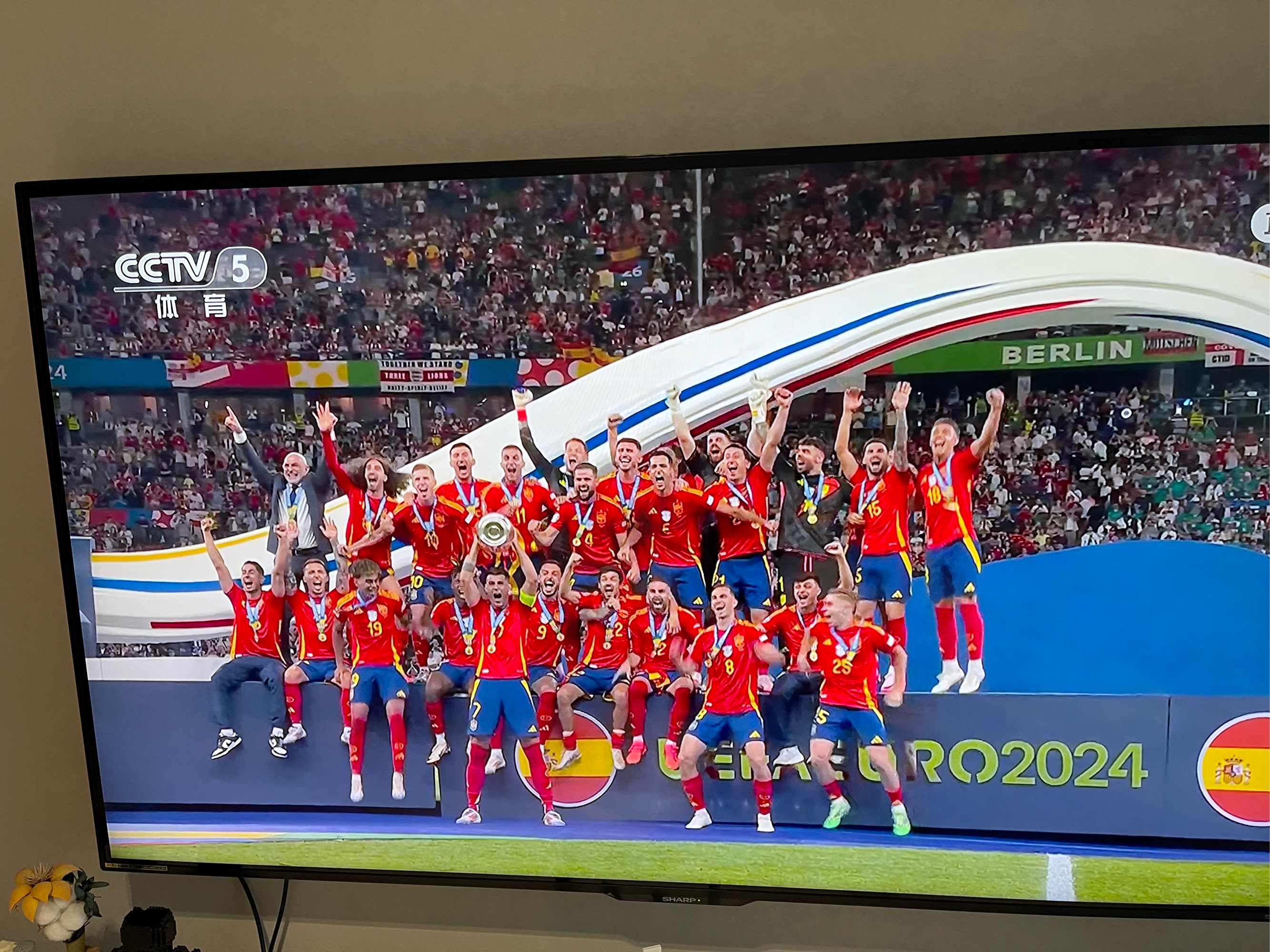 西班牙队在锦标赛中取得胜利,让我们祝贺他们! 西班牙队在锦标赛中取得胜利,让我们祝贺他们!