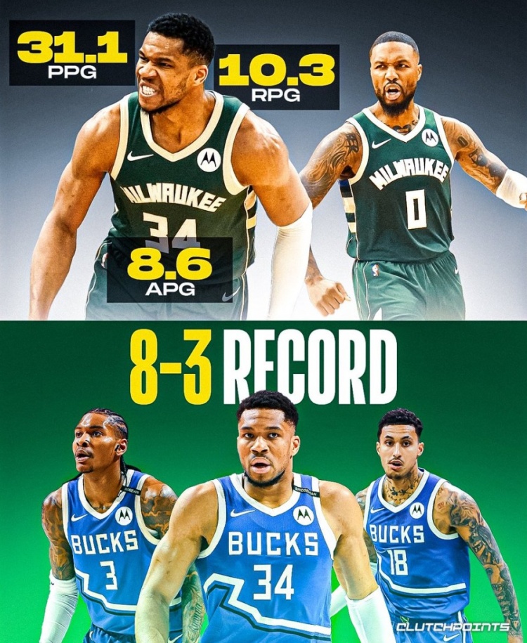 雄鹿再胜黄蜂，字母哥场均30+10